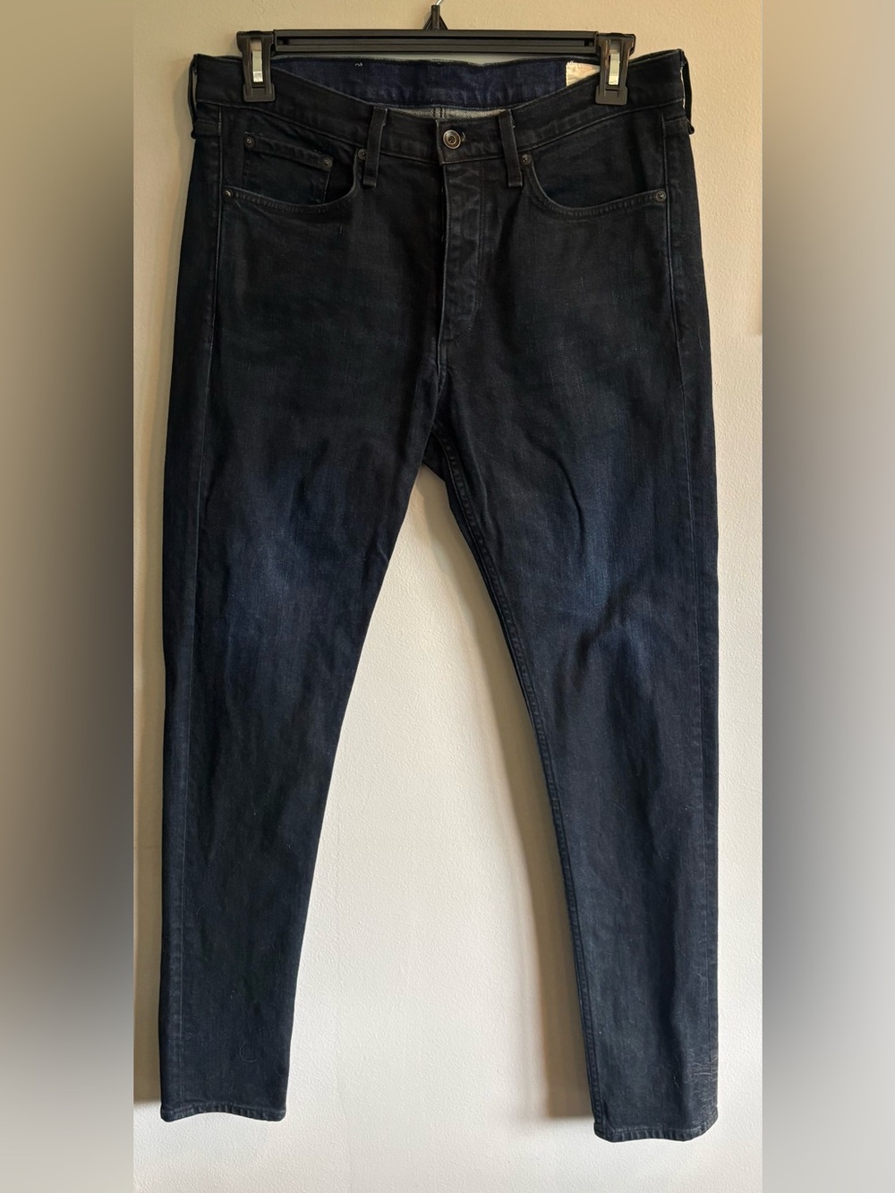 rag & bone Dark Blue Denim Extra Slim Fit 1 Jeans Size 34